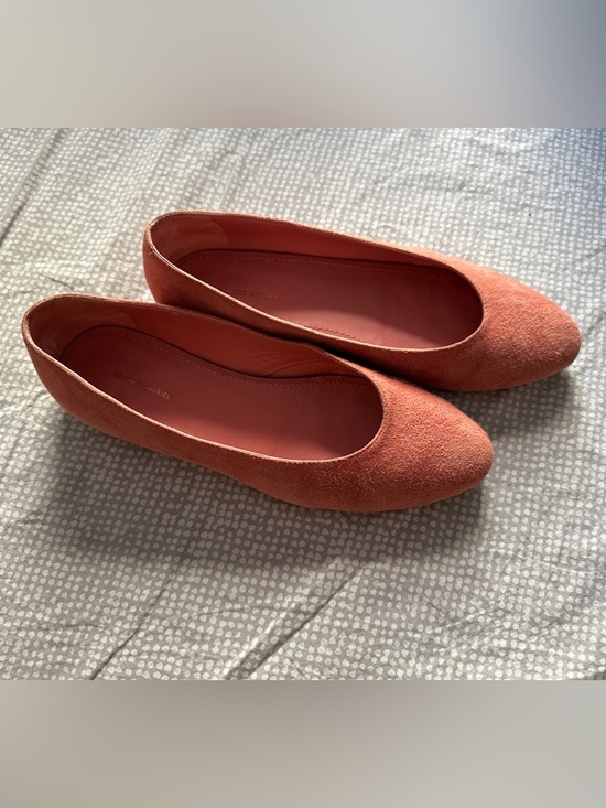 Mansur Gavriel Shoes - Mansur Gavriel Coral Suede Ballet Flats